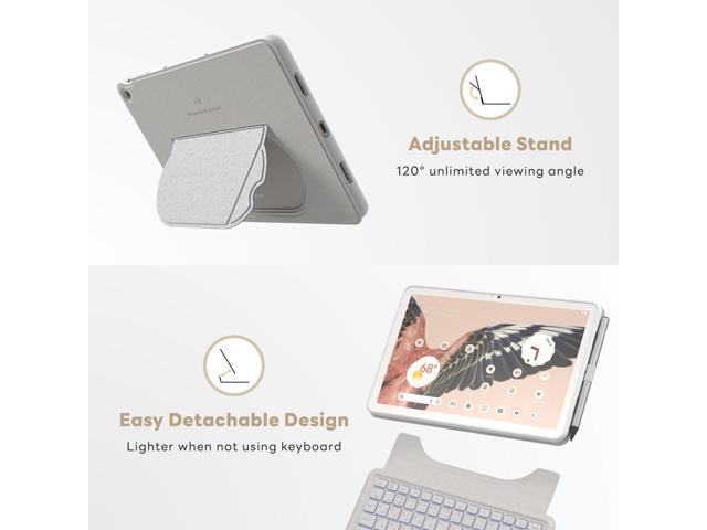 eiP Magnetix Keyboard Case for Google Pixel Tablet 11 inch (2023), Adjustable Viewing Angle, Detachable, Easy Carry-on, Protective Cover Compatible...
