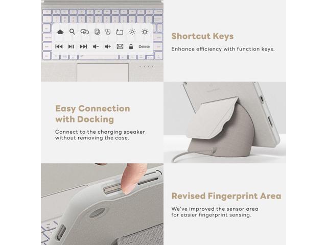 eiP Magnetix Keyboard Case for Google Pixel Tablet 11 inch (2023), Adjustable Viewing Angle, Detachable, Easy Carry-on, Protective Cover Compatible...
