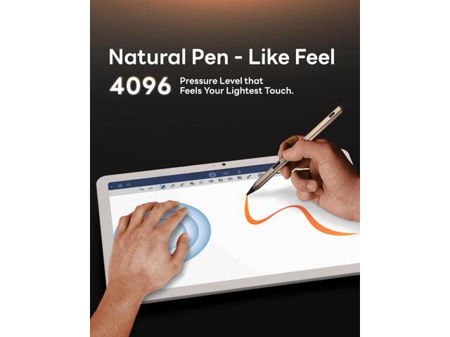 eiP USI 2.0 Pro Stylus Pen, Titanium Gold Finish, 4096 Pressure Levels, Fast Charging, Power Switch