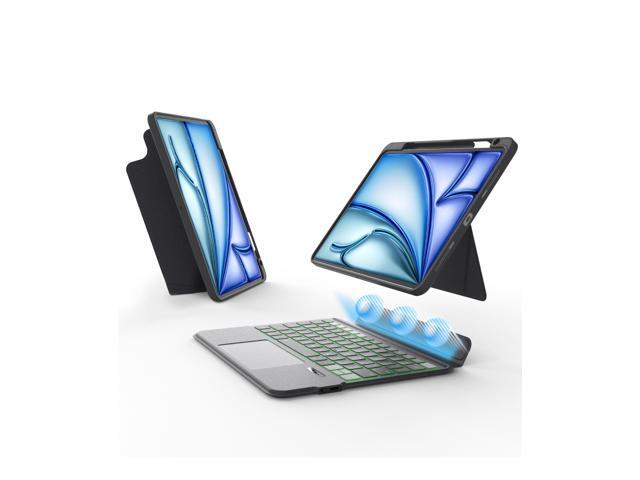 EIP Bluetooth Keyboard Case for iPad Air 13 inch (M4 2026/M3 2025/M2 2024), 13' Magnetic Detachable Case with Trackpad, 7-Color Backlit Keys,...
