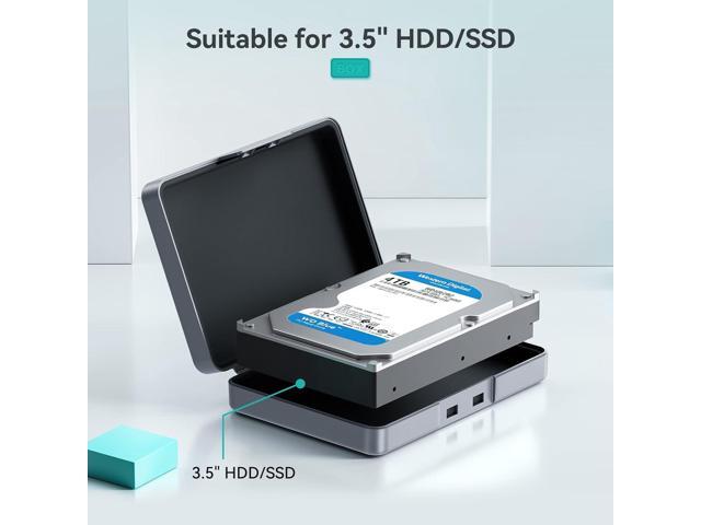 Yottamaster Pack of 5 3.5 Inch Hard Drive Case Protective Case with Sticker Sticky Note for 3.5 Inch Hard Drives / Cameras / Mobile Power Supply