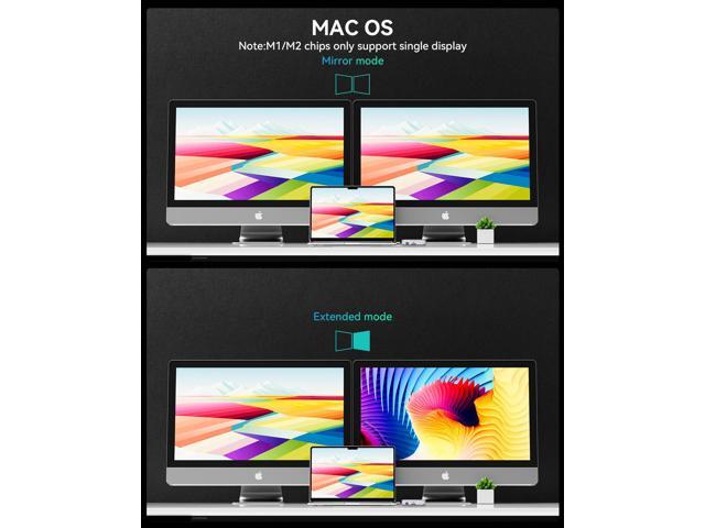 Yottamaster 5 in 1 USB4 HUB 40Gbps, Single 8K 30Hz or Dual 4K60Hz Display, PD 85W, USB 3.2 Gen2, Compatible with Mac, Windows, Thunderbolt 4/3 and...