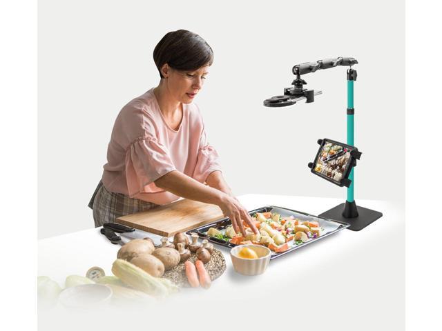 Arkon Mounts RCBTABLEDTL - Dual Phone and Tablet Weighted Base Mount Stand (Remarkable Creators 3-in-1) - Teal