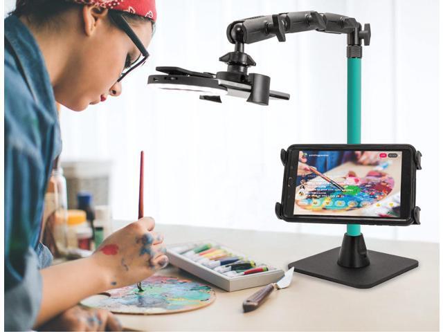 Arkon Mounts RCBTABLEDTL - Dual Phone and Tablet Weighted Base Mount Stand (Remarkable Creators 3-in-1) - Teal