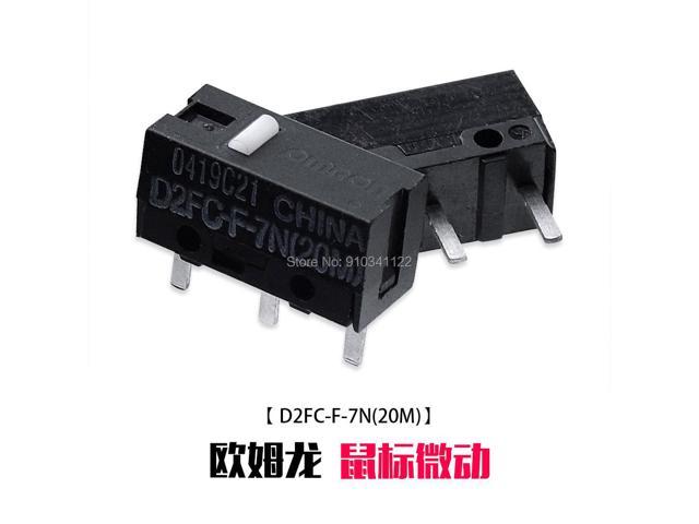 2X OMRON Micro Switch Button Microswitch 3pin D2FC-F-7N (20M) for AP. PLE G3 G4 G5 RA. ZER Log. itech MX G Microsoft 1.1 3.0 Mouse