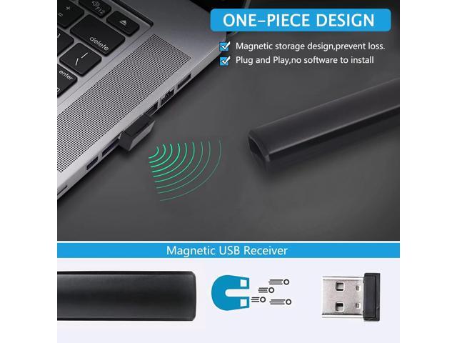 ZIQIAN Presentation Clicker with Red Pointer for Cats, 328FT USB Presentation Remote Control, Volume Control Hyperlink Wireless Presenter Remote,...