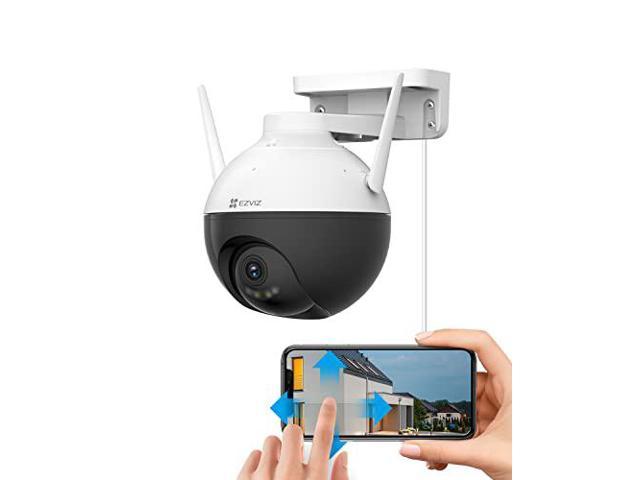 EZVIZ Security Camera Outdoor, 4MP WiFi Camera Pan/Tilt, 360° Visual Coverage, IP65 Waterproof, Color Night Vision, AI-Powered Person Detection.
