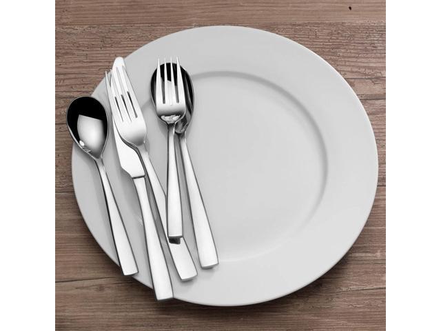 Mikasa, Delano Flatware Service for 4, 20 Piece Set, 18/0 Stainless Steel Silverware Set