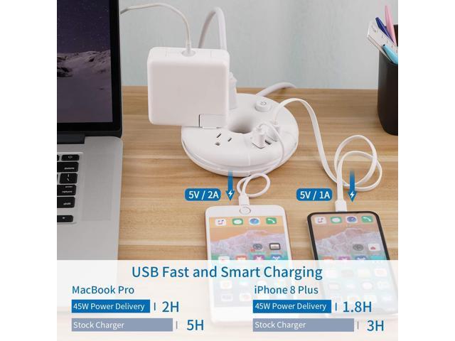 Travel Power Strip with USB Ports, NTONPOWER Cruise Approved Power Strip with 3 Outlet 3 USB, 5 ft Extension Cord with USB Ports, Compact for...