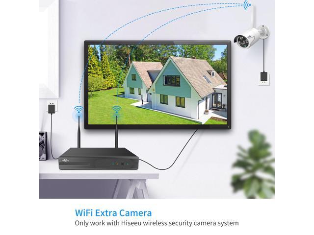 Hiseeu 3MP Outdoor Wireless Security Camera, Waterproof Outdoor Indoor 3.6mm Lens IR Cut Day & Night Vision with Power Adapter, Compatible Hiseeu...