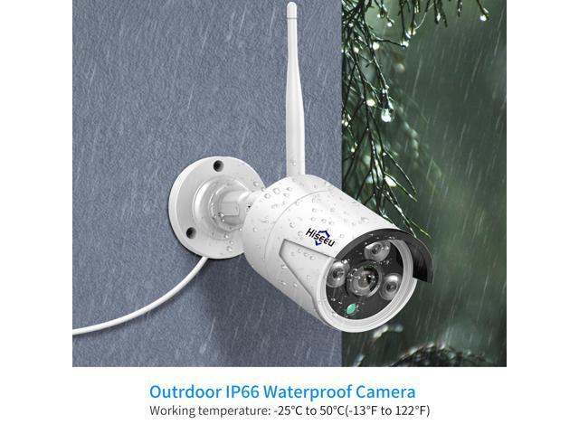 Hiseeu 3MP Outdoor Wireless Security Camera, Waterproof Outdoor Indoor 3.6mm Lens IR Cut Day & Night Vision with Power Adapter, Compatible Hiseeu...