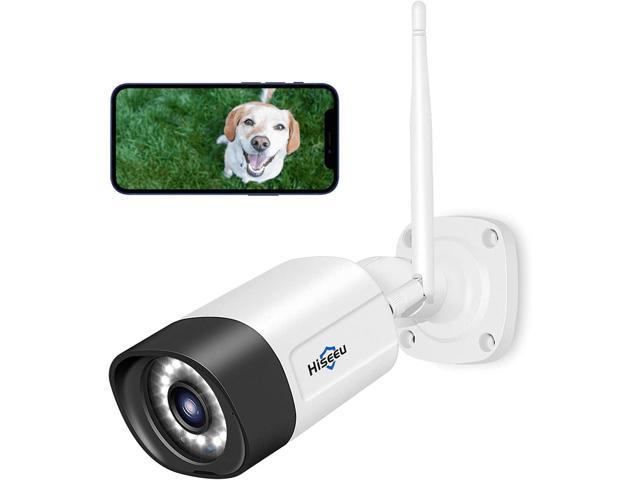 Photos - Surveillance Camera Hiseeu 2K Outdoor Security Camera Bullet, 2-Way Audio, 3MP Surveillance IP 