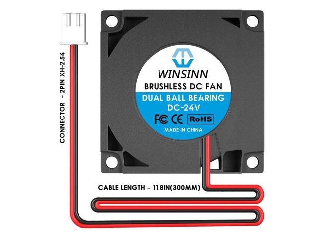 WINSINN 40mm Blower Fan 24V, Ender 3 Fan Upgrade 24 Volt Fans Blower 4010 Dual Ball Bearing, Works with Ender 3 Pro 3X CR-10S (Pack of 2Pcs)