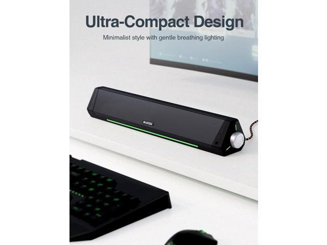 Computer Speakers, Bluetooth Computer Soundbar, HiFi Stereo, 3.5mm Aux-in Connection, USB Powered Computer Speakers for Desktop Monitor, PC,...