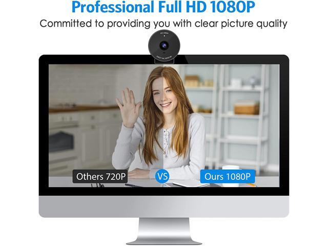 1080P Webcam - USB Webcam with Microphone & Physical Privacy Cover, Noise-Canceling Mic, Auto Light Correction, EMEET C950 Ultra Compact FHD Web...