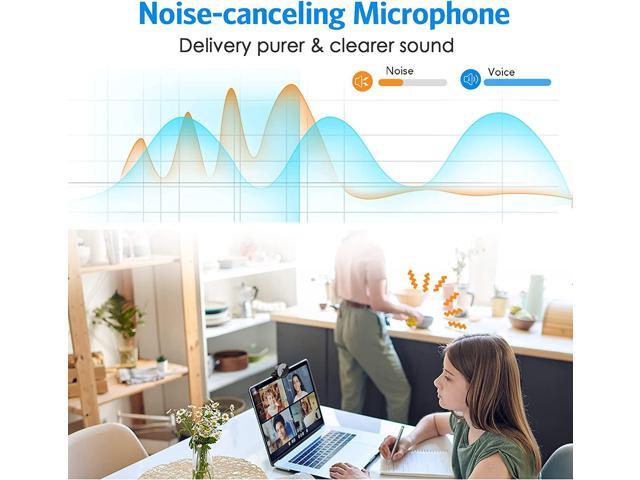 1080P Webcam - USB Webcam with Microphone & Physical Privacy Cover, Noise-Canceling Mic, Auto Light Correction, EMEET C950 Ultra Compact FHD Web...