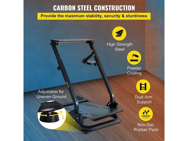 VEVOR G920 Racing Steering Wheel Stand Shifter Mount fit for Mainstream Brands Gaming Wheel Stand Wheel Pedals NOT Included Racing Wheel Stand