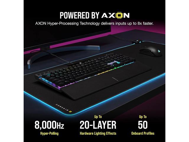 K70 RGB PRO Wired Mechanical Gaming Keyboard (Cherry MX RGB Red Switches: Linear and Fast, 8,000Hz Hyper-Polling, PBT Double-Shot PRO Keycaps,...
