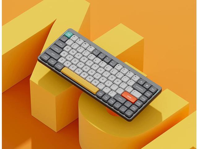nuphy Air75 Mechanical Keyboard, 75% Low Profile Wireless Keyboard, Supports Bluetooth 5.0, 2.4G and Wired Connection, Compatible with Windows and...