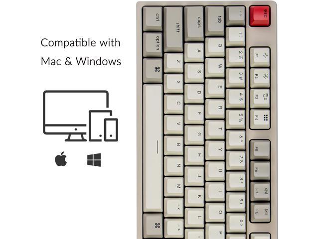 Keychron C2 Full Size Hot-swappable Wired Mechanical Keyboard Compatible with Mac, Keychron Brown Switch, 104 Keys ABS Retro Color Keycaps Gaming...