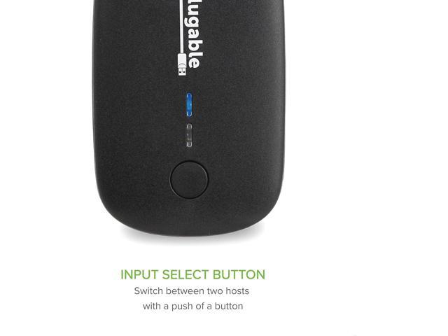 Plugable USB 2.0 Sharing Switch for One-Button USB Device Port Sharing Between Two Computers (A/B Dual Computer Switch)