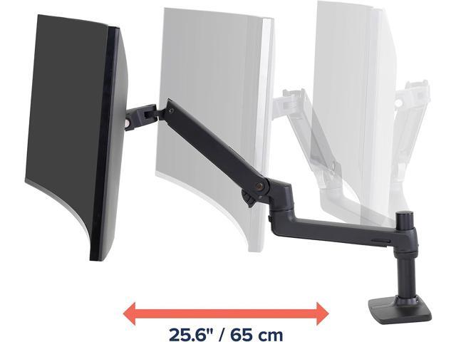 Ergotron LX Premium Monitor Arm, Single Monitor Desk Mount fits Flat Curved Ultrawide Computer Monitors up to 34 Inches, 7 to 25 lbs, VESA...