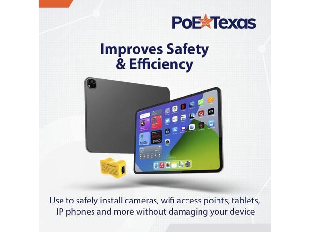 PoE Detector for IEEE 802.3 or Passive PoE - Quickly Identify Power Over Ethernet; Display Indicates Passive or 802.3af/at; 24v, 48v, or 56v; and...