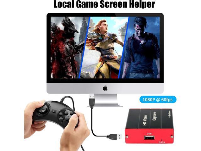 Mirabox USB3.0 4K HDMI Video Capture Card, 1080P 60FPS HD Game Capture Device Cam Link with HDMI Passthrough Work with Xbox PS5 PS4 Switch DSLR for...