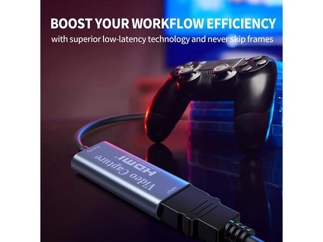 Papeaso Video Capture Card, Video Recording Card Wonderful 4K HDMI to 1080P USB C for Gaming Streaming TV Recorder, for Windows Mac OS System with...