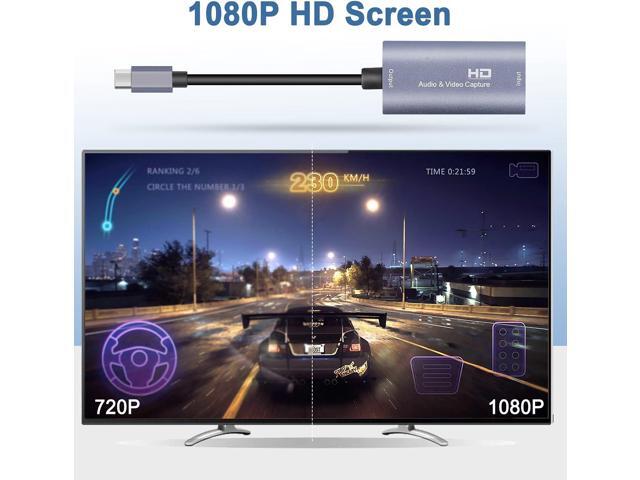 Guermok Video Capture Card, USB3.0 HDMI to USB C Audio Capture Card, 4K 1080P 60FPS Capture with Type-C Adapter Devices for Gaming Live Streaming...