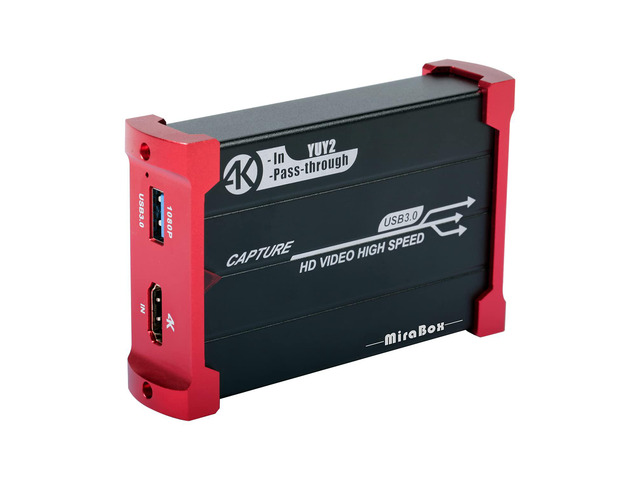 Mirabox Capture Card for Nintendo Switch,USB3.0 1080P 60FPS Video Audio Capture Card,Support 4K@30Hz Input and Passthrough for PS4 PS5 DSLR Xbox...