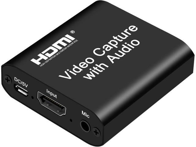 DIGITNOW Video Capture Card 4K HDMI Video Capture Device with Loop Out, Full HD 1080P Game Capture Video Recorder for Live Streaming, Broadcasting.
