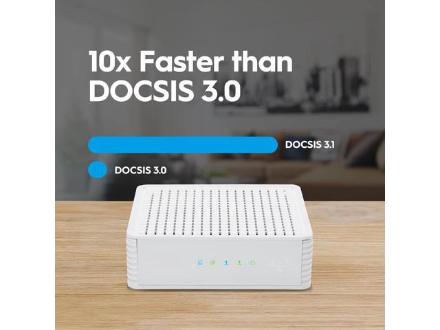 Hitron CODA DOCSIS 3.1 Modem Pairs with Any WiFi Router or Mesh WiFi Certified with Comcast Xfinity, Charter Spectrum, Cox 10x Faster Than...