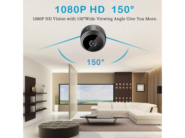 Wireless Mini WiFi Hidden Camera, Upgraded HD 1080P Portable Home Security Cameras with Night Vision, Monitor Detection Tiny Cameras for...