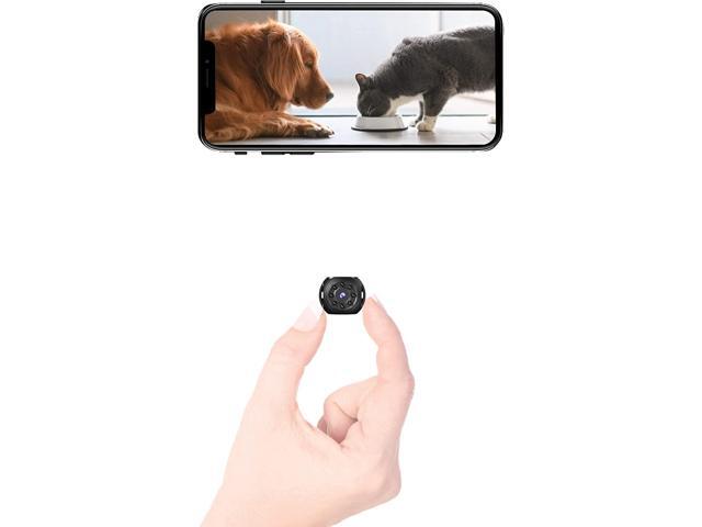 Spy Camera Wireless Hidden Mini WiFi Camera Full HD Clear Live Video Built-in Battery Tiny Compact Indoor Security Cam with Phone App Easy Setup...