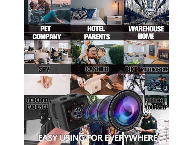 Hidden Spy Camera Mini Wireless Small 1080P Security Camera Camaras Espias Ocultas Motion Activated Detection Night Vision Small Indoor Outdoor...