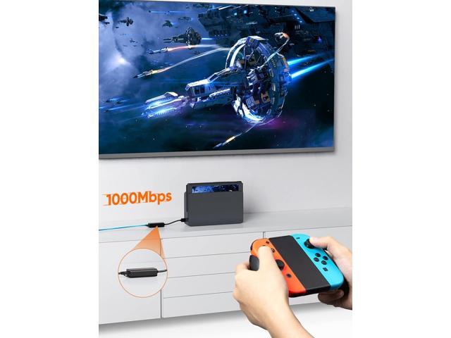 USB to Ethernet Adapter, CableCreation USB 3.0 to 10/100/1000 Gigabit Wired LAN Network Adapter Compatible with Nintendo Switch, Windows, MacBook,...