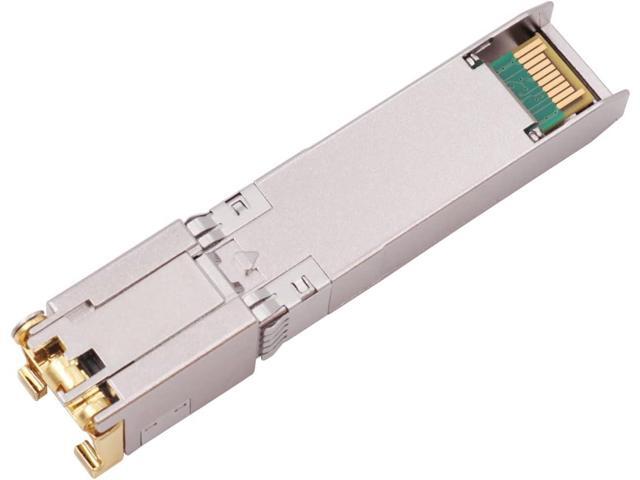 10G SFP+ to RJ45 Copper Modules, 1.25G/2.5G/5G/10GBase-T Ethernet Copper to SFP+ Transceiver Compatible for Ubiquiti Unifi UF-RJ45-10G...