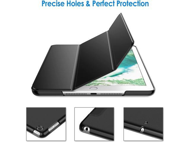 JETech Case for iPad (9.7-Inch, 2018/2017 Model, 6th/5th Generation), Smart Cover Auto Wake/Sleep (Black)
