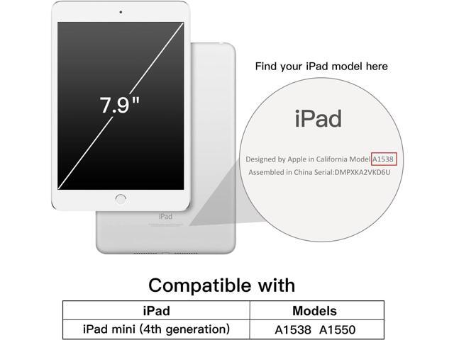 JETech Case for iPad mini 4, Smart Cover with Auto Sleep/Wake (Black)