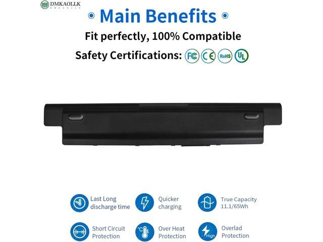 DMKAOLLK 65WH MR90Y Battery for Dell Inspiron 17 5000 Series 15 3521 3543 3421 3542 3537 5721 5537 i3531 i3531-1200bk 17-3721 17-5748 17-5749...