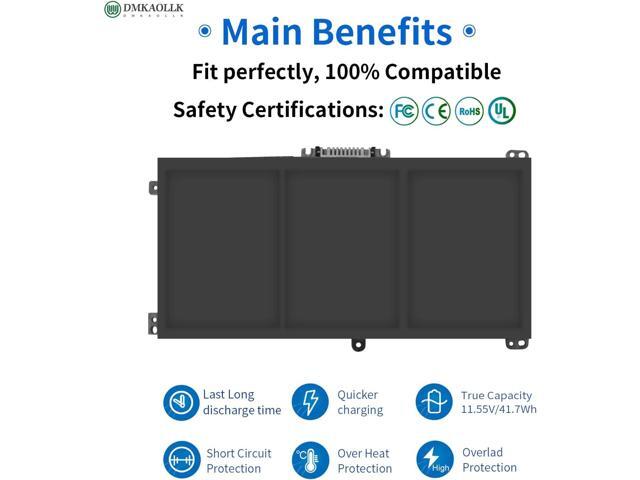 BK03XL 916811-855 Battery for HP Pavilion X360 Convertible 14-ba0xx 14-ba2xx 14m-ba0xx 14m-ba1xx 14m-ba011dx 14m-ba013dx 14m-ba114dx 14-ba253cl...