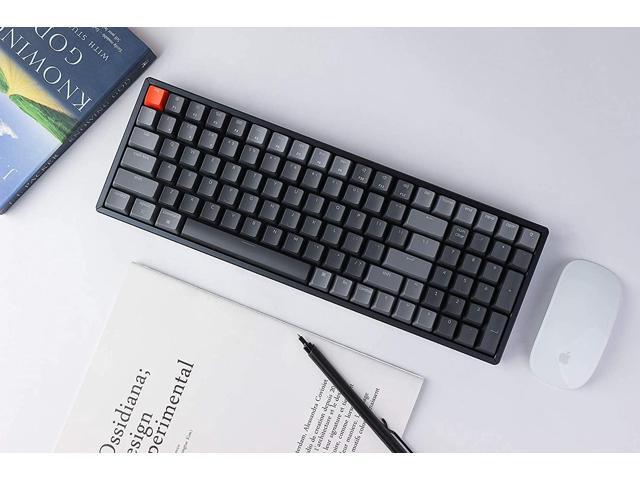 Keychron K4 Wireless Bluetooth/USB Wired Gaming Mechanical Keyboard, Compact 100 Keys RGB LED Backlit Gateron Brown Switch N-Key Rollover, Aluminum...