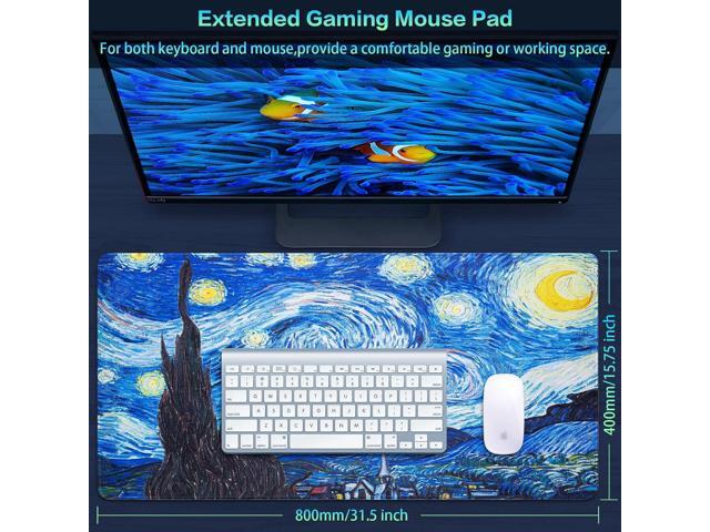 Canjoy Gaming Mouse Pad, Large Mouse Pad 31.5x15.7inch Big Computer Mousepad for Home Office Gaming Work