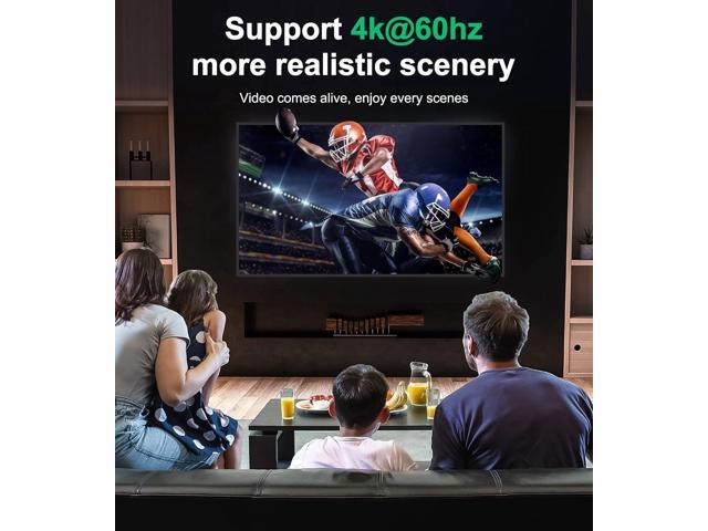 HDMI Switch 4k@60hz Splitter, GANA Aluminum Bidirectional HDMI Switcher 2 in 1 Out, Manual HDMI Hub Supports HD Compatible with Xbox PS5/4/3...