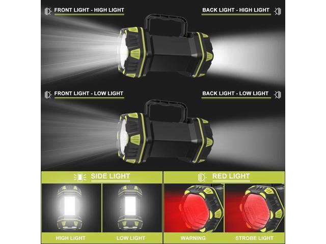 Camping Lantern Rechargeable, LED Camping Flashlight with 1200LM, 4800 Capacity Battery Powered, Portable Camping Light 12h Standby, 4+4 Modes for...