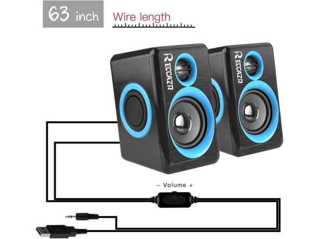 SP2040 Surround Computer Speakers with Deep Bass USB Wired Powered Multimedia Speaker for PC/Laptops/Smart Phone Built-in 4 Loudspeaker...