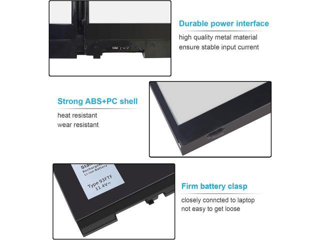 51Wh Type 93FTF Battery for Dell Latitude 5580 5480 5280 5590 5490 5491 5290 5288 5488 5495 5591 E5580 E5480 E5280 E5590 E5490 E5290 E5591 E5491...