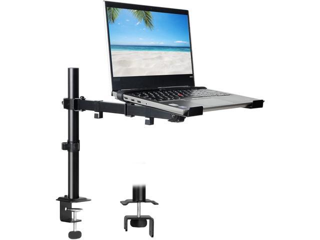 Laptop Desk Mount, Single Laptop Computer Mount with Vented Tray for 1 Notebook up to 17 inch, Heavy-Duty Laptop Stand Mount Holds up to 17.6 lbs,...