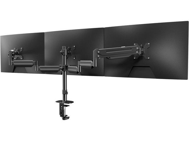 suptek Triple Monitor Mount,3 Monitor Desk Mount for Computer Screens Up to 27 inch, Triple Monitor Arm Mount with Gas Spring,Holds Up to 13.2 lbs,...